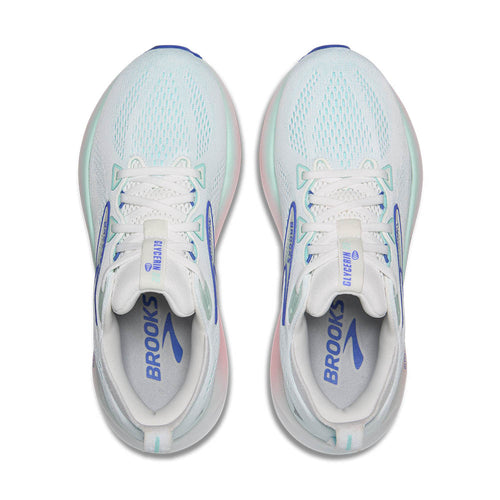 Women's Brooks Glycerin 22 - White/Limpet Shell/Amparo Blue