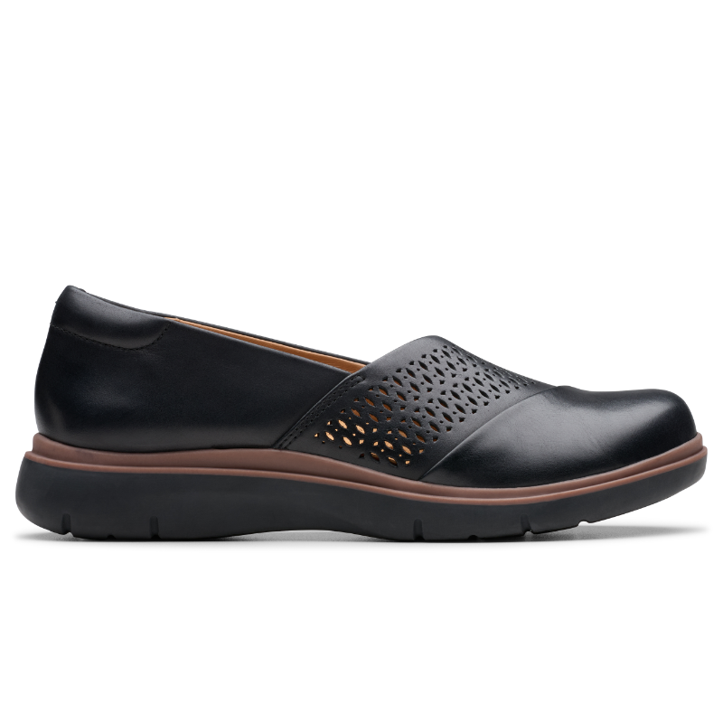 Clarks - Womens - Certina Edge Leather - 12 - Black Clarks - Womens - Certina Edge Leather - 12 - Black