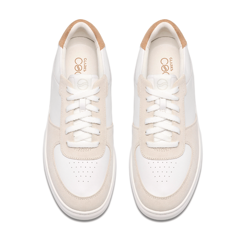 Women's Clarks Code Court - White Combi