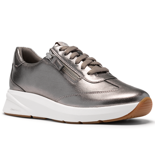 Women's Clarks Code Run - Pewter Metallic