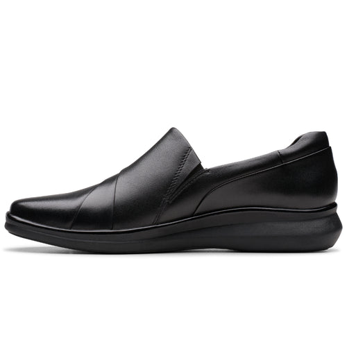 Women's Clarks Lynell Slip - Black Leather