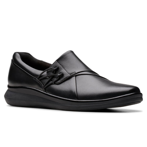 Women's Clarks Lynell Slip - Black Leather