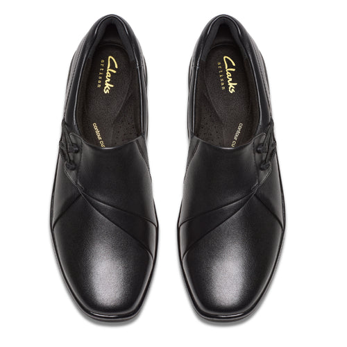 Women's Clarks Lynell Slip - Black Leather