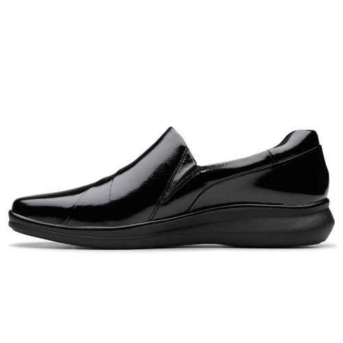 Women's Clarks Lynell Slip - Black Patent Leather