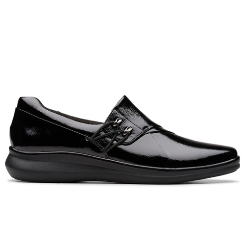 Women's Clarks Lynell Slip - Black Patent Leather