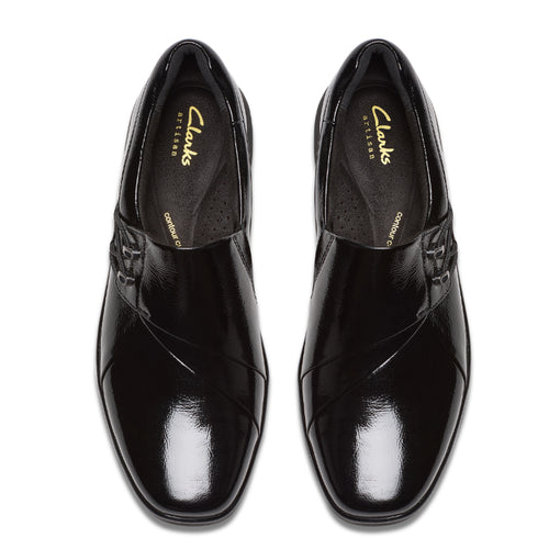 Women's Clarks Lynell Slip - Black Patent Leather