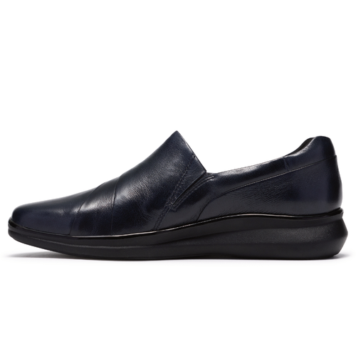 Women's Clarks Lynell Slip - Navy Leather