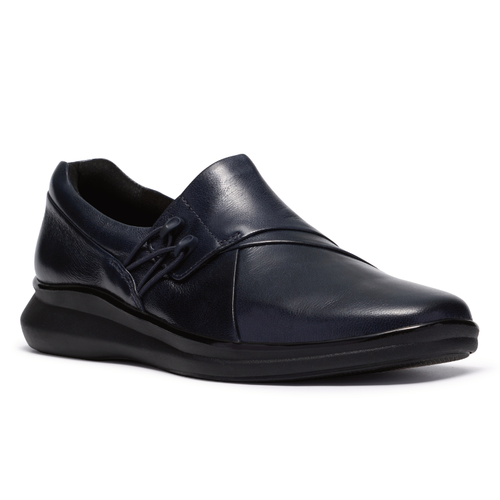Women's Clarks Lynell Slip - Navy Leather
