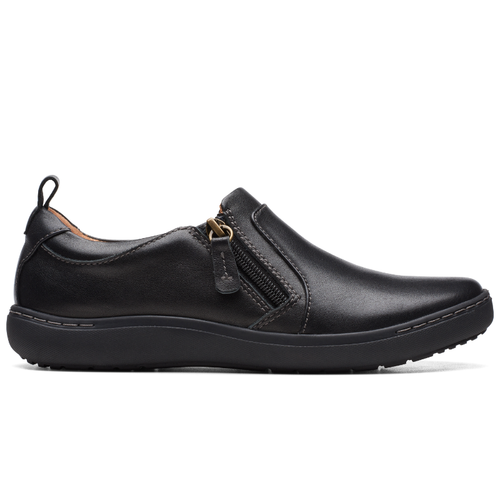 Women's Clarks Nalle Lilac - Black Leather