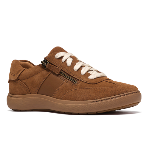 Women's Clarks Nalle T-Toe - Tan Suede