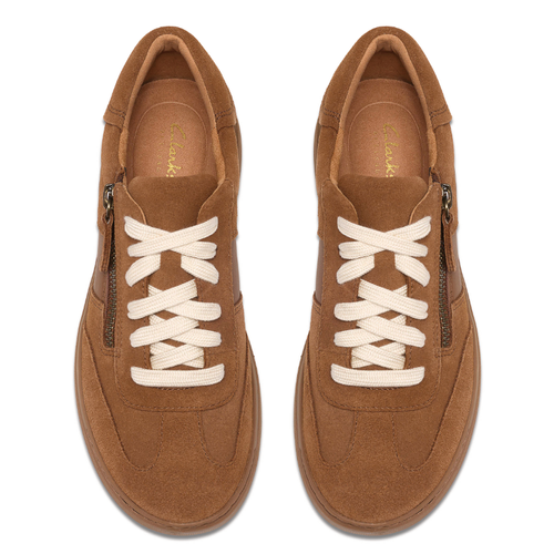 Women's Clarks Nalle T-Toe - Tan Suede