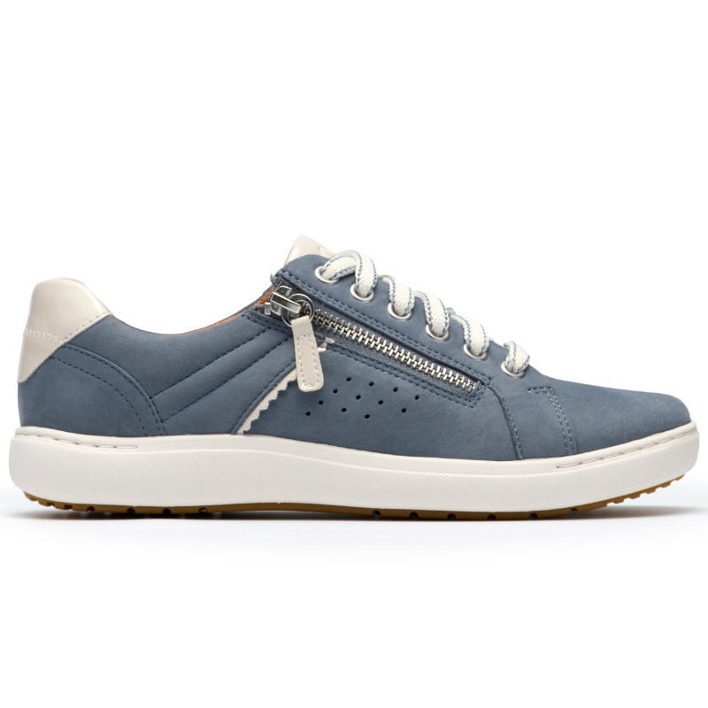 Women's Clarks Nalle Zen - Blue Nubuck - Stan's Shoes