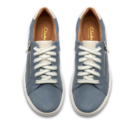 Women's Clarks Nalle Zen - Blue Nubuck