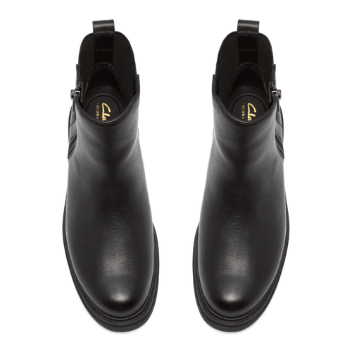 Women's Clarks Orinoco3 Zip - Black Leather