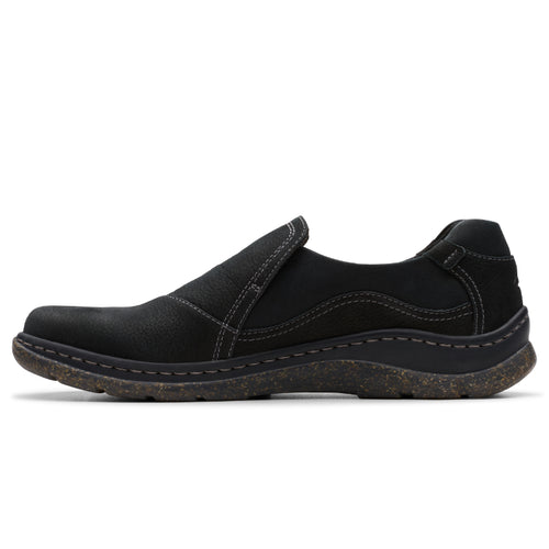 Women's Clarks Orlene Slip - Black Leather