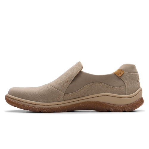 Women's Clarks Orlene Slip - Stone Nubuck