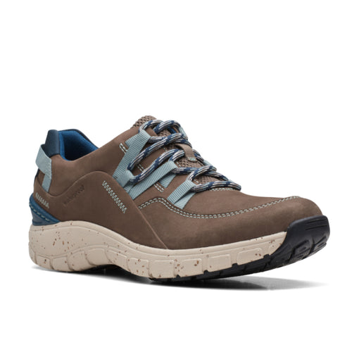 Women's Clarks Wave Range Waterproof - Taupe Combi