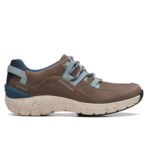 Women's Clarks Wave Range Waterproof - Taupe Combi