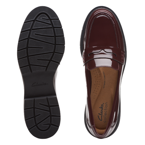 Women's Clarks Westlynn Ayla - Burgundy Patent