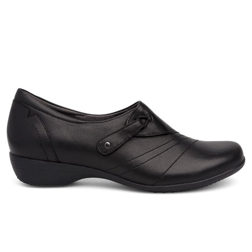 Women's Dansko Franny Wide - Black Milled Nappa