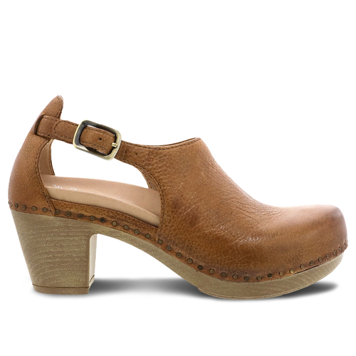 Women’s Dansko Heeled Sassy – Tan Milled Burnished