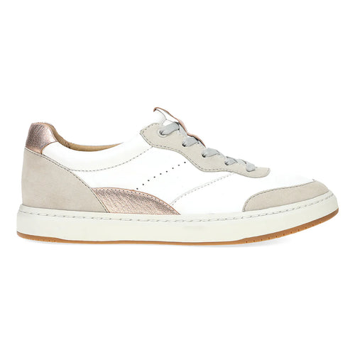 Women's Dansko Josey - White/Rose Gold Nappa