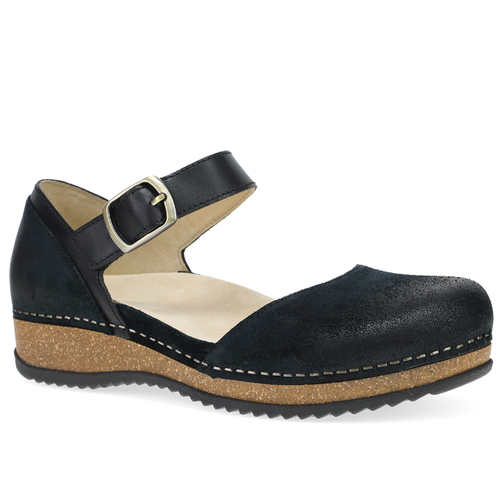 Women's Dansko Mae - Black Burnished Suede