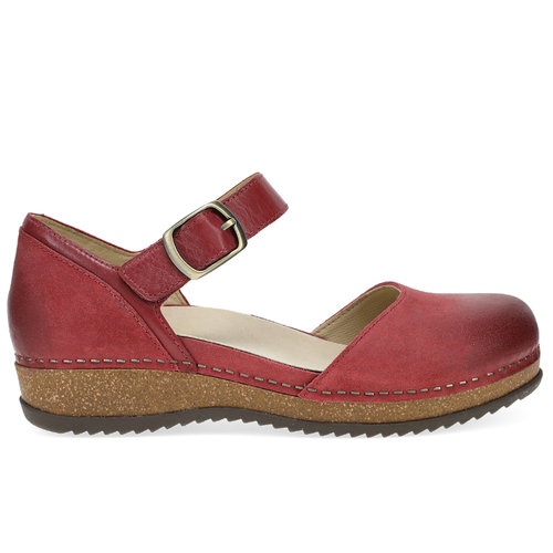 Women's Dansko Mae - Red Burnished Suede