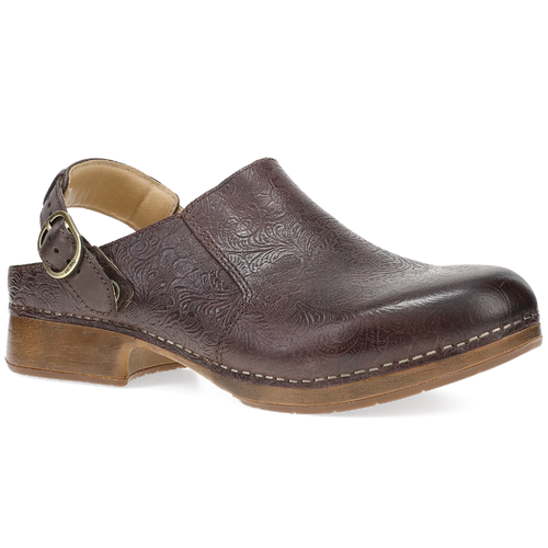 Women's Dansko Millie - Chocolate Tooled/Chocolate