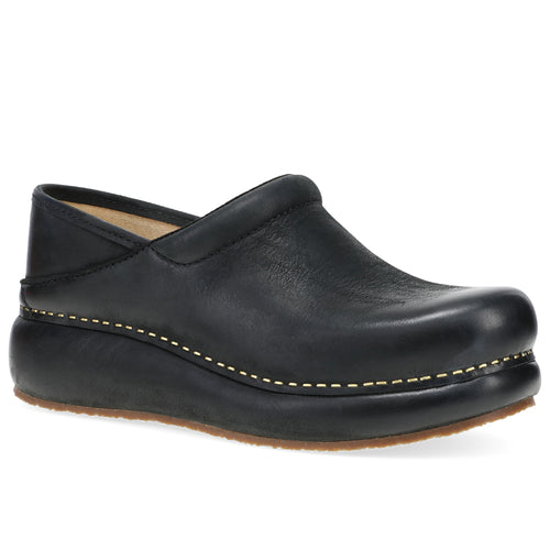 Women's Dansko Platform Pro - Black Burnished Nubuck