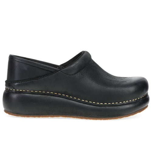 Women's Dansko Platform Pro - Black Burnished Nubuck