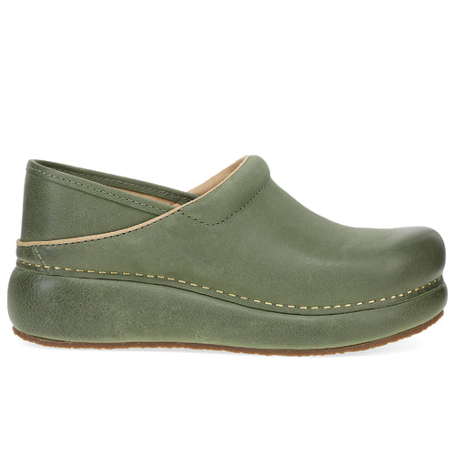 Women's Dansko Platform Pro - Green Burnished Nubuck