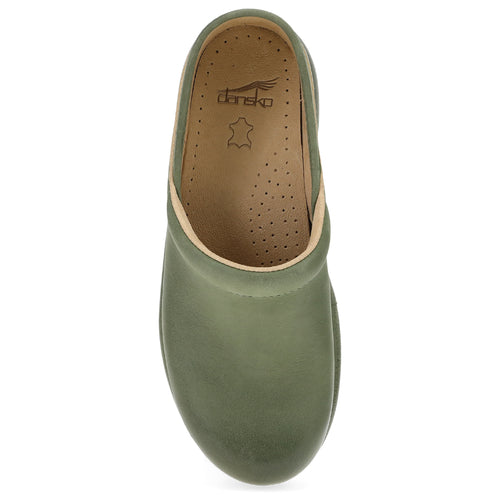 Women's Dansko Platform Pro - Green Burnished Nubuck