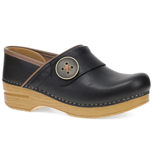 Women's Dansko Professional Button - Black