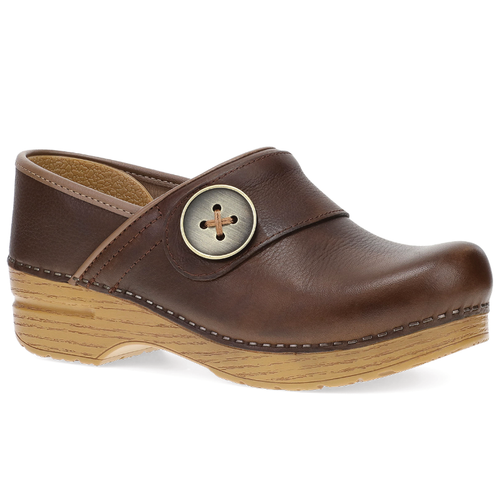 Women's Dansko Professional Button - Chocolate