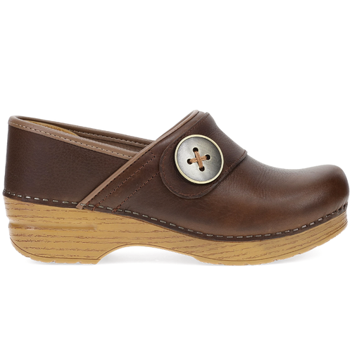 Women's Dansko Professional Button - Chocolate