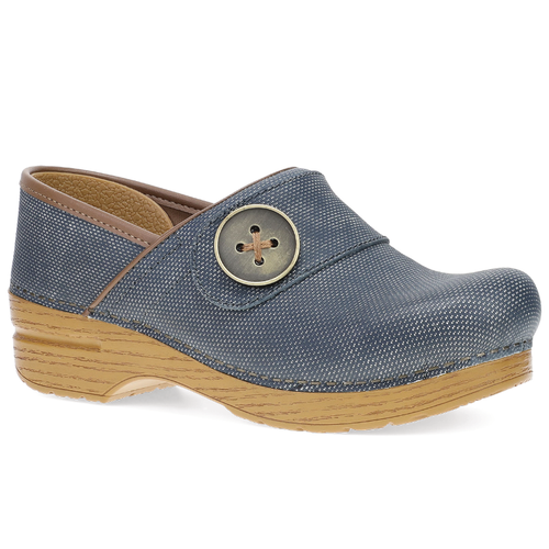 Women's Dansko Professional Button - Denim Leather