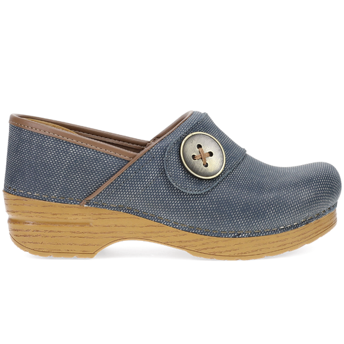 Women's Dansko Professional Button - Denim Leather