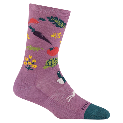 Women's Darn Tough Farmer's Market Lightweight Lifestyle Crew Socks - Violet