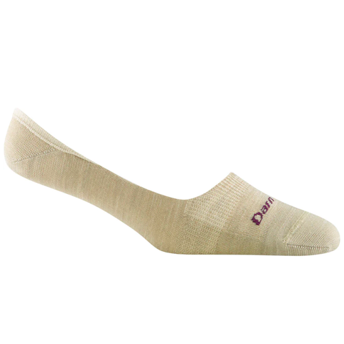 Women's Darn Tough Solid No Show Invisible Lightweight Lifestyle Socks - Oatmeal