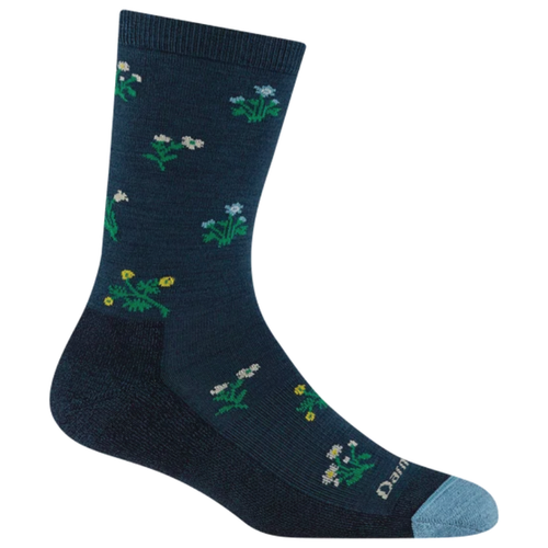 Women's Darn Tough Wildflower Lightweight Crew Socks - Midnight