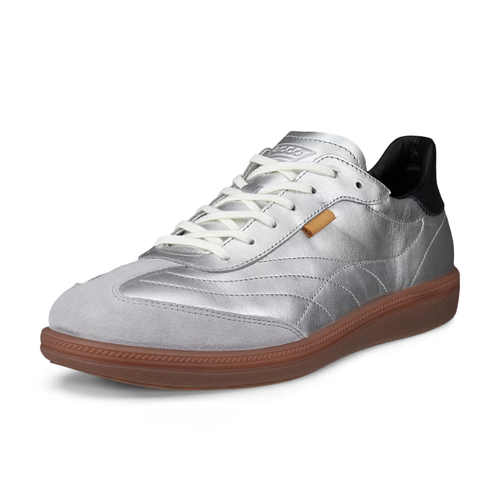 Women's ECCO Soft 11 Lace Up - Concrete/Pure Silver/Black