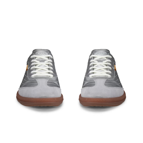 Women's ECCO Soft 11 Lace Up - Concrete/Pure Silver/Black