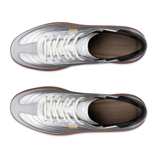 Women's ECCO Soft 11 Lace Up - Concrete/Pure Silver/Black