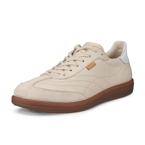 Women's ECCO Soft 11 Lace Up - Limestone/Bright White