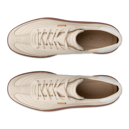 Women's ECCO Soft 11 Lace Up - Limestone/Bright White
