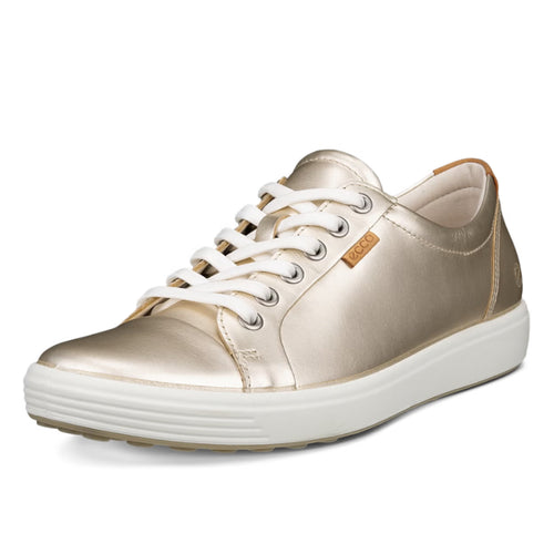 Women's ECCO Soft 7 Sneaker - Pure White Gold