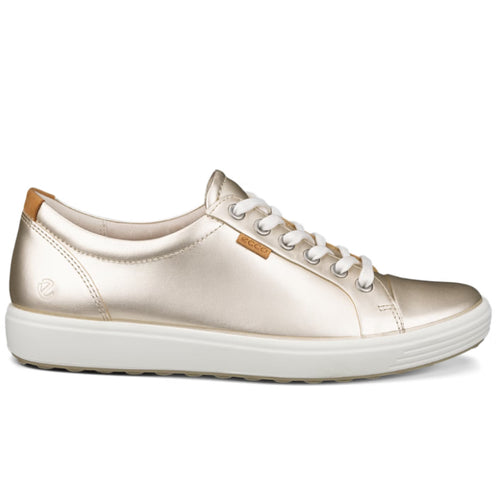 Women's ECCO Soft 7 Sneaker - Pure White Gold