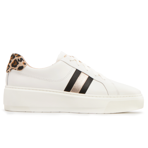 Women's FRANKIE4 Riley - White/Leopard Print