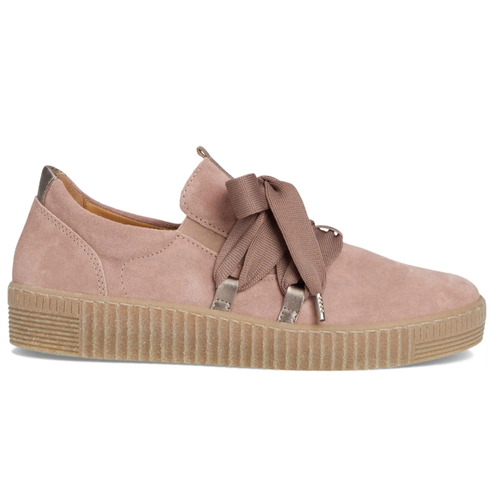 Women's Gabor Bow Sneaker Hannah - Met/Rosewood